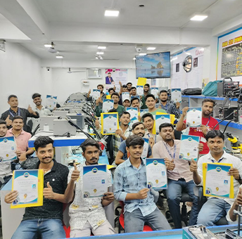 State-of-the-art equipment used in mobile repair training